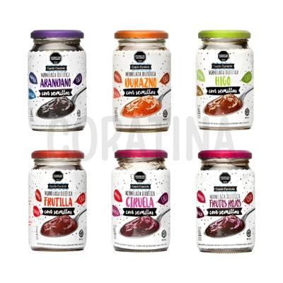 Cuarto Creciente mermelada con Stevia y Semillas x 180ml.