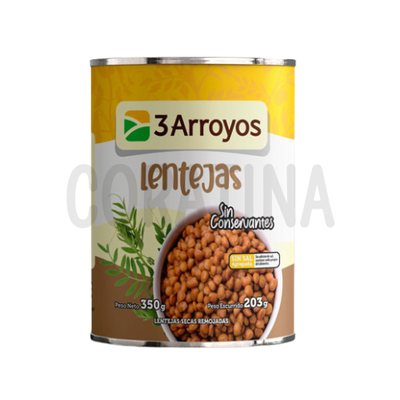 3 Arroyos Lentejas x 350g