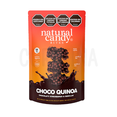 Natural Candy Bites de Quinoa Inflada con Chocolate semiamargo x 80g