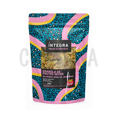 Granola Integra Frutos Secos SIN GLUTEN X 250g.