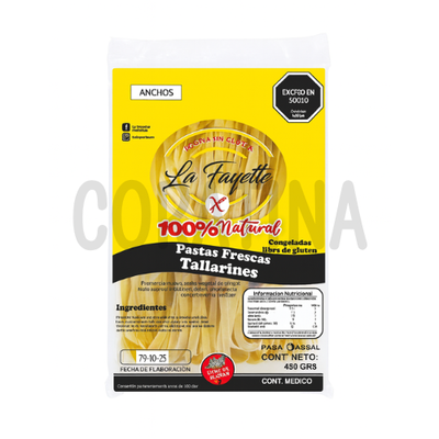 La Fayette Tallarines al Huevo SIN GLUTEN 450g.