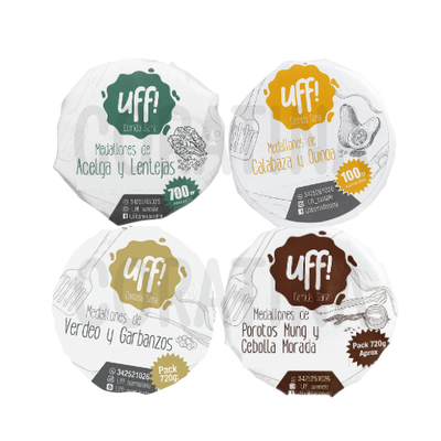 Uff Comida Sana Medallones Clásicos x 4u.