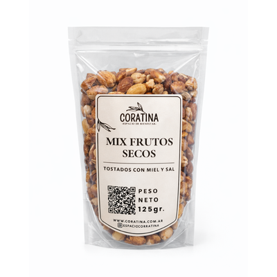 Mix Frutos Secos Tostados con Miel y Sal x 125g.