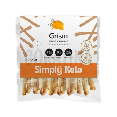 Simply Keto Grisin Queso y Tomillo x 100g