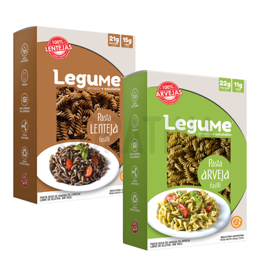 Legume Pasta Seca Fusili Lenteja SIN GLUTEN x 284g.