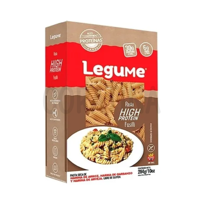 Legume Pasta Seca Fusili Proteica SIN GLUTEN x 284g.