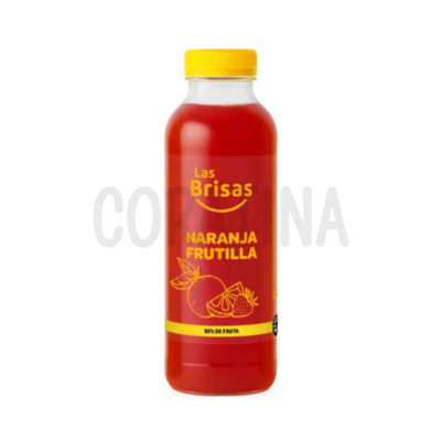 Las Brisas Jugo natural naranja-frutilla x 500ml
