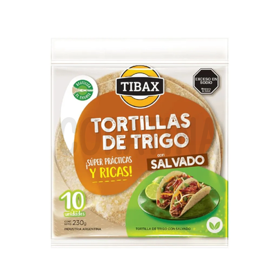 Tibax  Tortilla con Salvado x 230g.
