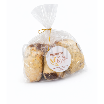 Bendito GLuten Cañoncitos con Dulce de Leche x 3u - Sin Gluten