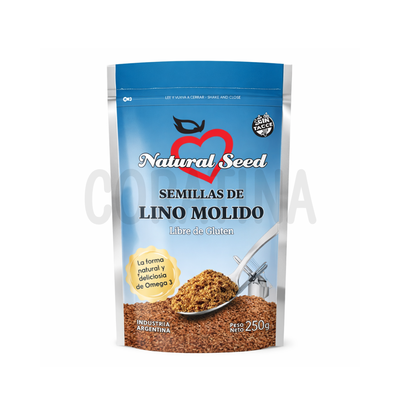 Natural Seed Semillas de Lino Molido x 250g