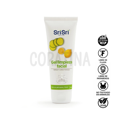 Sri Sri Gel Limpieza Facial con Pepino y Limón Frances x 100ml