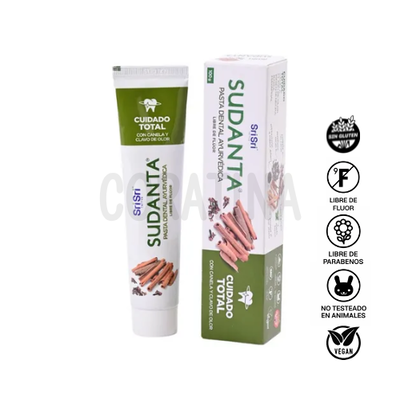  Sri Sri Sudanta Pasta Dental Ayurvedica Cuidado Total x 100g
