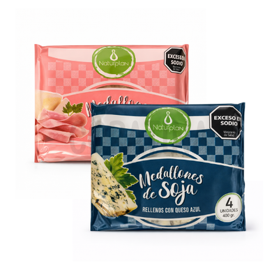 Naturplan Medallones de Soja rellenos x 4u