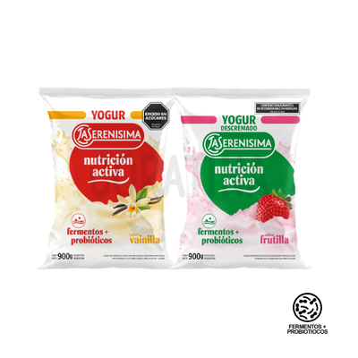 La Serenisima Yogur Bebible Nutrición Activa 900gr.  (Fermentos + Probióticos)