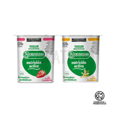 La Serenisima Yogur Cremoso Nutrición Activa x 120g. (Fermento+Probióticos)