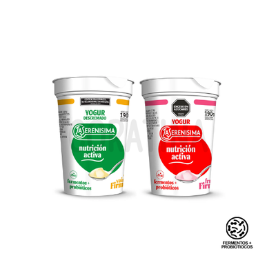 La Serenisima Yogur Firme  Nutrición Activa 190g. (Fermento + Probióticos)