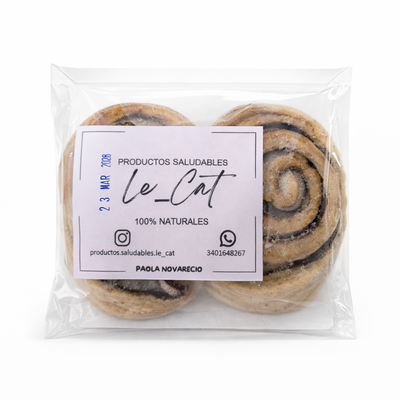 LeCat Rolls con Cacao Amargo x 2u