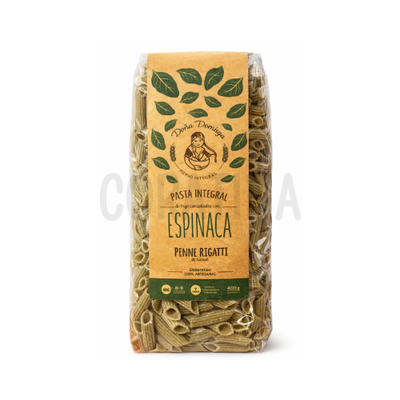 Doña Dominga Fideos Integrales con Espinaca Penne Rigatti x 400g 