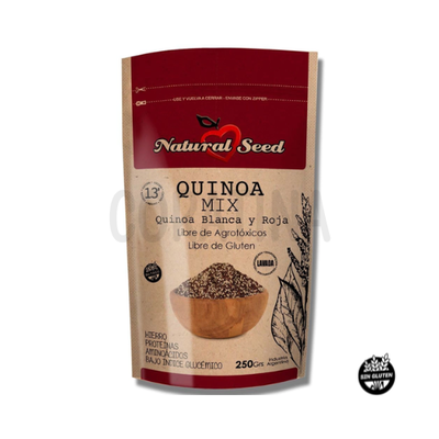 Natural Seed - Quinoa mix Prelavada (Blanca y Roja) x 250g.