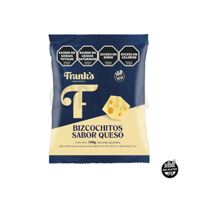 Franks - Bizchochitos sabor queso x100g.