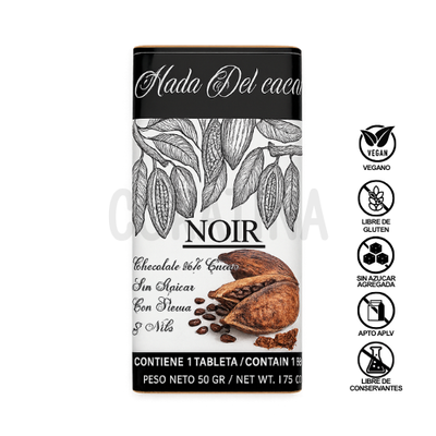 HDC Chocolate 96% con nibs  x 50g