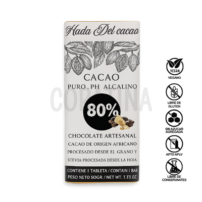 HDC Chocolate 85% Cacao puro x 50g.