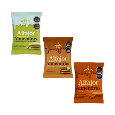 Vento Alfajor de Harina de Almendras KETO x 53g.