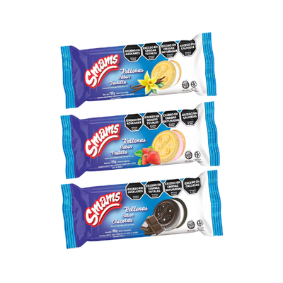 Smams Galletitas Rellenas SIN GLUTEN x 105g.