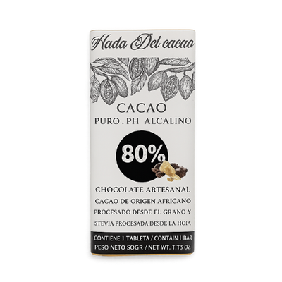 HDC Chocolate 80% Cacao puro x 50g.