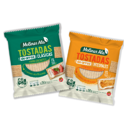 Molinos Ala Tostadas de arroz x 150g.