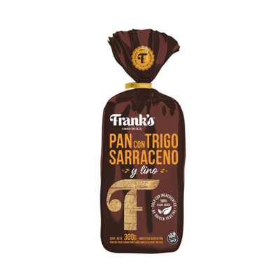 Franks Pan con Trigo Sarraceno y Lino  x 300g.