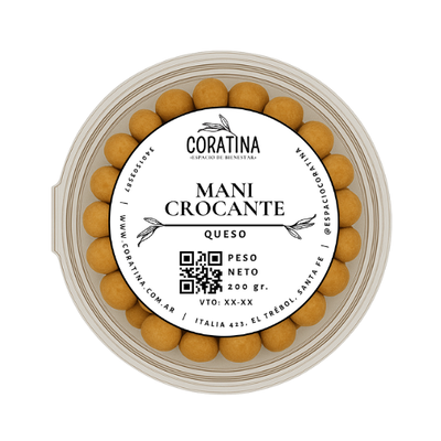 Maní Crocante- Sabor Queso x 200g.