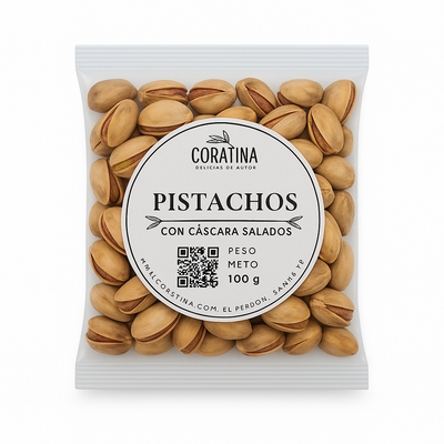 Pistacho Con Cáscara, SALADO x 100g.