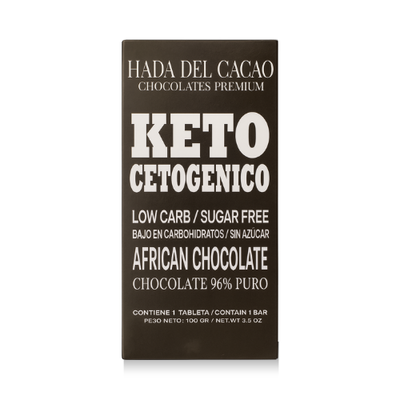 HDC Chocolate 96% Cacao Keto Cetogénico x 100g.