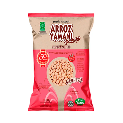 Yin Yang Arroz Yamaní Pop SIN GLUTEN 80g.