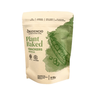 Crudencio Crackers Arveja Plant Baked 150g.