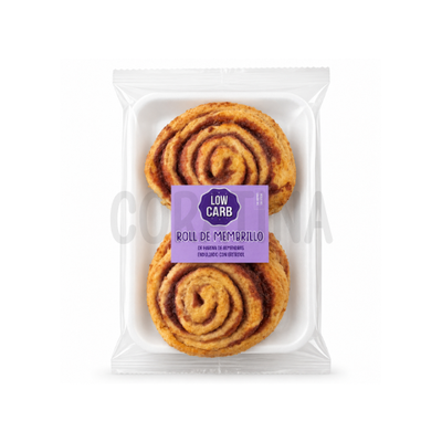 Low Carb Roll de Harina de Almendras y Eritritol con Membrillo