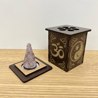 Porta Cono Cubo "Grabado"