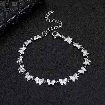 Pulsera 17 + 5 cm Mariposa Acero Quirúrgico - 500168
