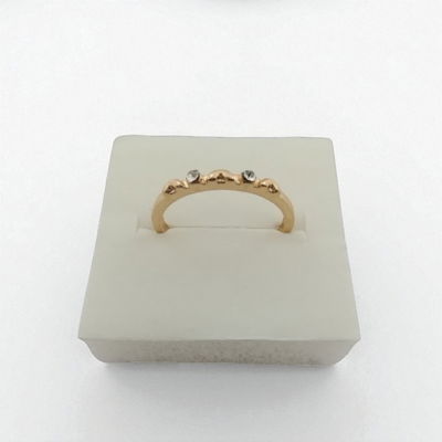 Anillo Strass Acero Dorado - 300009