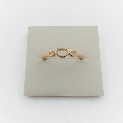 Anillo Corazón Acero Dorado - 300024