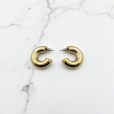 Argolla 11,5 mm x 9 mm Acero Dorado - 200139-DOR