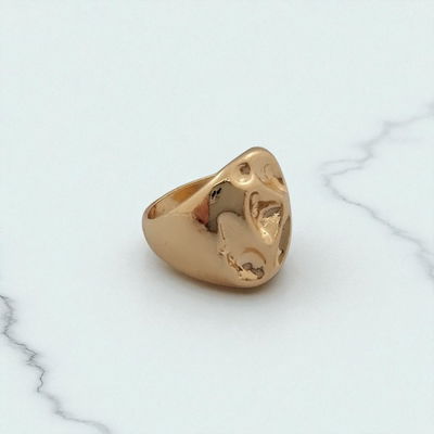 Anillo Acero Dorado - 300119