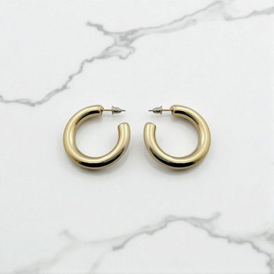 Argolla 22 mm x 6 mm Acero Dorado - 200143-DOR