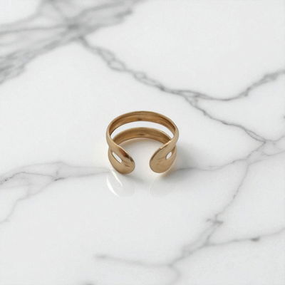 Aros Cuff 10 mm Acero Dorado - 200164