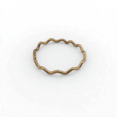 Anillo Acero Dorado - 300025