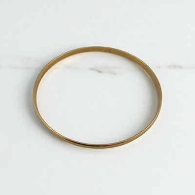 Esclava 70 mm x 4 mm Acero Dorado - 500029