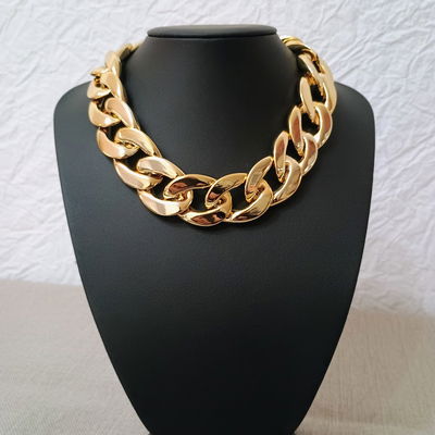 Cadena 45 cm Groumet Inflado Acero Dorado - 600045