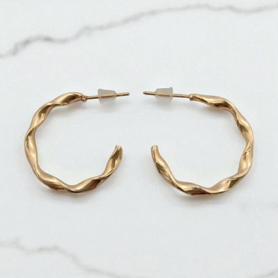 Aros Argolla 20 mm Acero Dorado - 200118