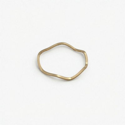 Anillo Acero Dorado - 300028